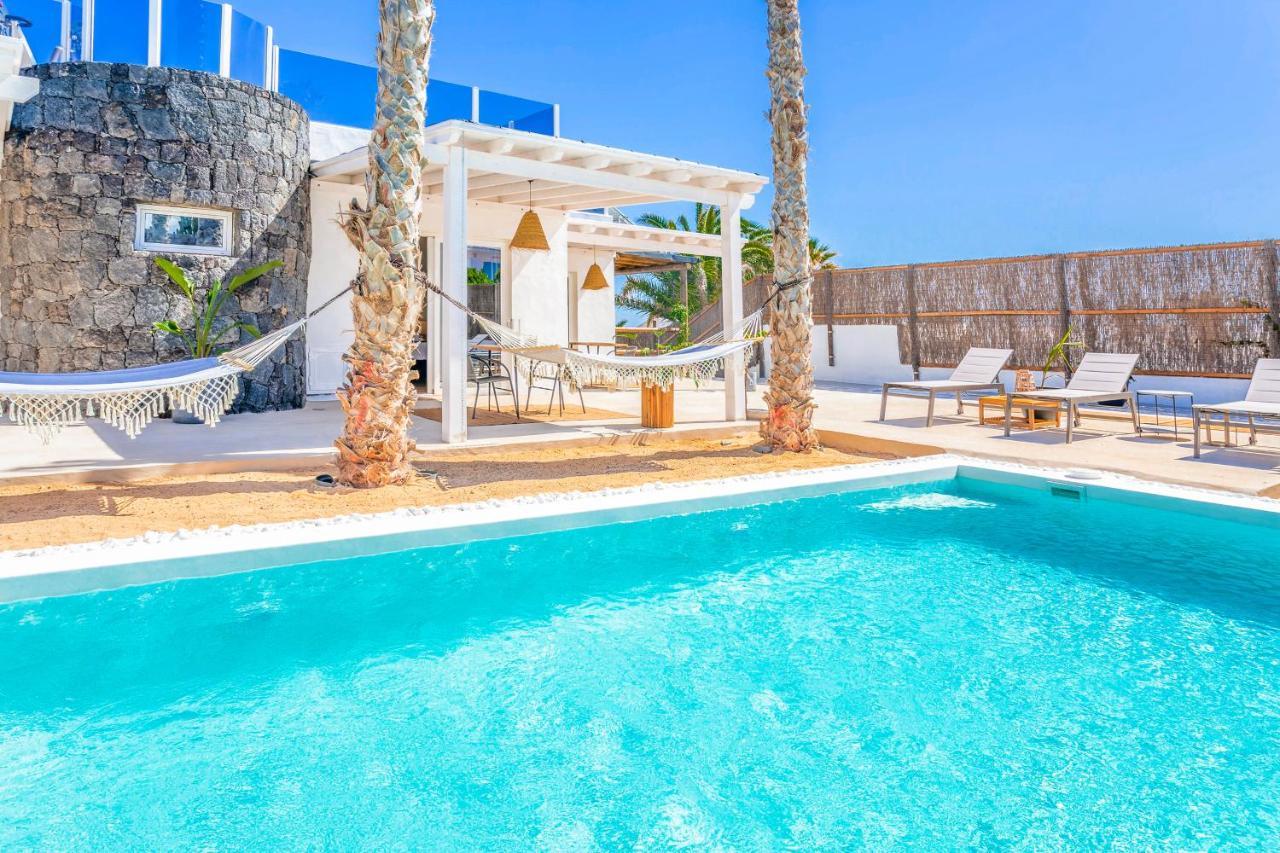 Boutique Beach Villa By Lanzarote Retreats - Private Pool - 1 Min Walk To Sea Pool Charco del Palo Ngoại thất bức ảnh